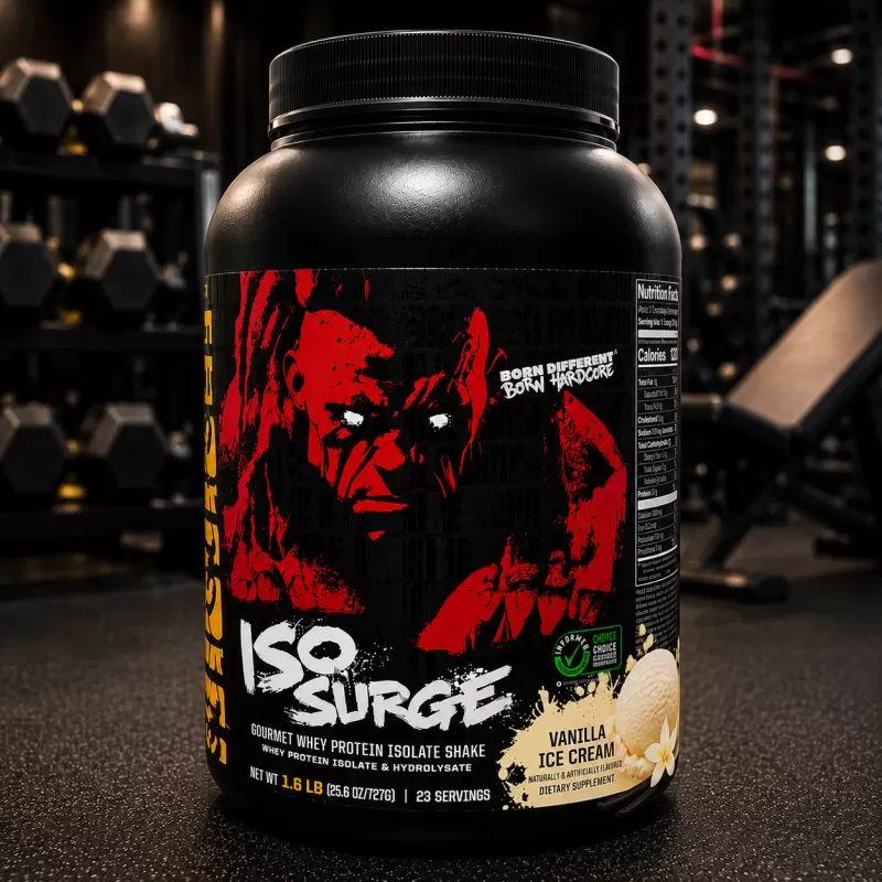 ISO SURGE VANILLA ICE CREAM 1.6 LB / 23 SERVIDAS