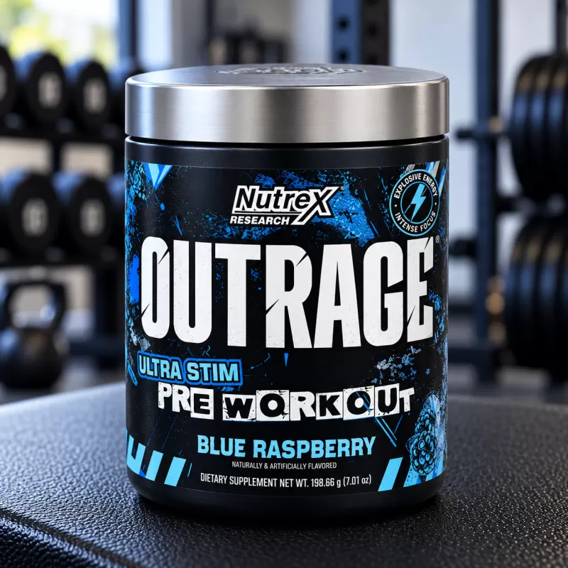 NUTREX OUTRAGE BLUE RASPBERRY 30 SERVIDAS