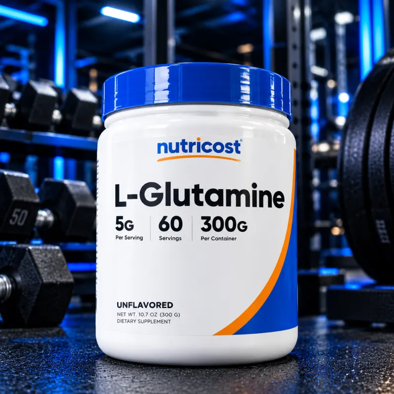 NUTRICOST L-GLUTAMINA UNFLAVOURED 300 SIN SABOR 60 SERVIDAS