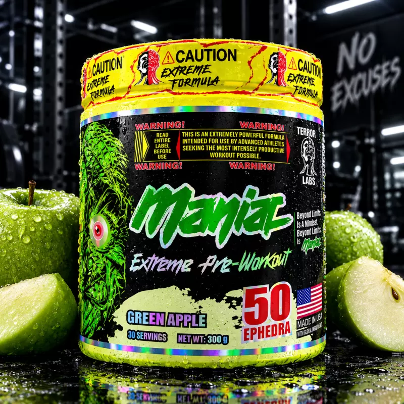 MANIAC EXTREME GREEN APPLE 30 SERVIDAS